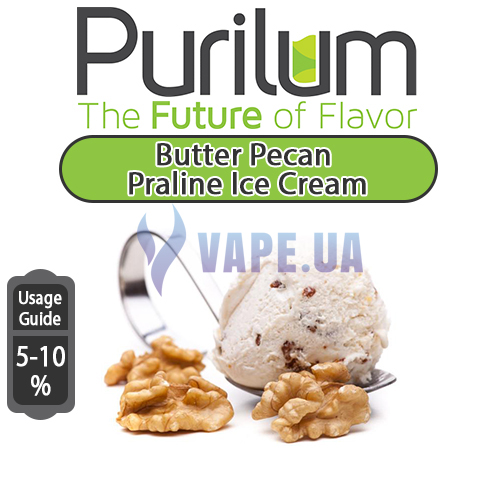 Ароматизатор Purilum - Butter Pecan Praline Ice Cream (Мороженное с орехом Пекан), 30 мл.