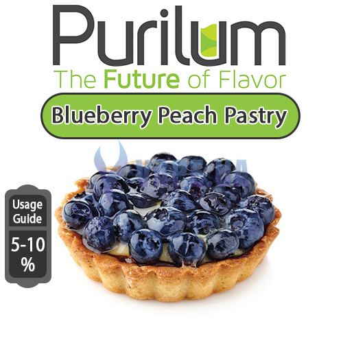 Ароматизатор Purilum - Blueberry Peach Pastry (Пирожное с черникой), 50 мл.