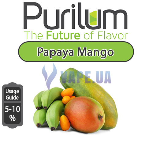 Ароматизатор Purilum - Papaya Mango (Папайа и манго), 50 мл.