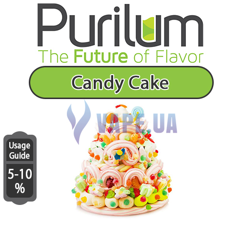 Ароматизатор Purilum - Candy Cake (Кремовый чизкейк и яблочное пюре), 100 мл.