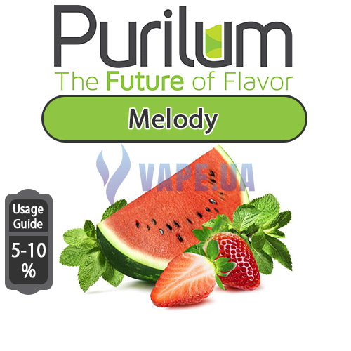 Ароматизатор Purilum - Melody (Микс из арбуза и клубники с мятной ноткой ) ПМ0021, 100 мл.
