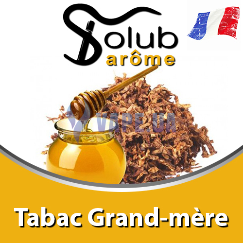 Ароматизатор Solub Arome - Tabac Grand-mère (Мягкий вкус табака с медовыми нотками), 30 мл.