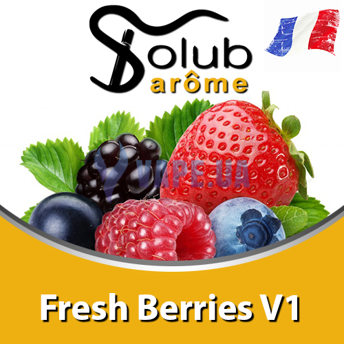 Ароматизатор Solub Arome - Fresh Berries V1 (Чернично смородиновый микс с дополнением мяты и ментола), 50 мл.