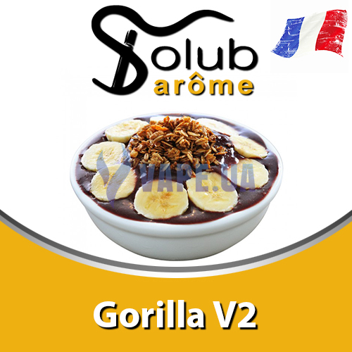 Ароматизатор Solub Arome - Gorilla V2 (Сладкий банан с деликатным вкусом какао и нотками табака), 50 мл.