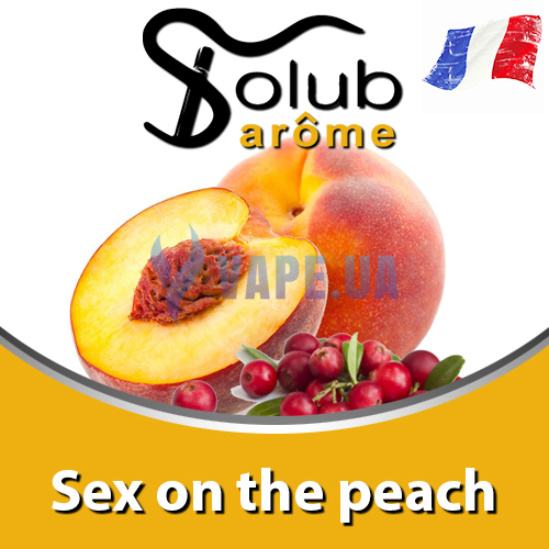 Ароматизатор Solub Arome - Sex on the peach (Фруктовый напиток, сочетающий персик и клюкву), 50 мл.