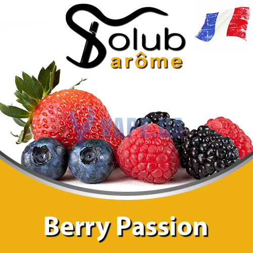 Ароматизатор Solub Arome - Berry Passion (Сладкий вкус черники и маракуйи, с сливочным вкусом), 100 мл.