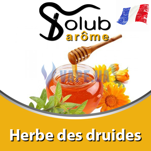 Ароматизатор Solub Arome - Herbe des druides (Травы с мягким лимонным вкусом с примесью меда), 100 мл.