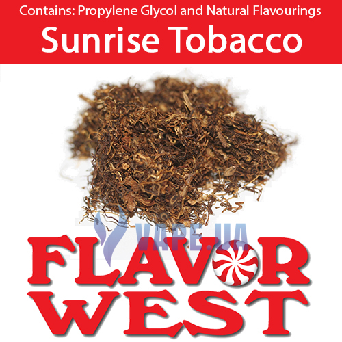 Ароматизатор FlavorWest Sunrise Tobacco (Солнечный  табак), 10 мл.