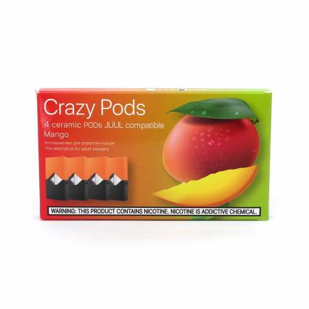 Картриджы Crazy Pods Cartridge 50 мг 0.7 мл 4 шт Mango