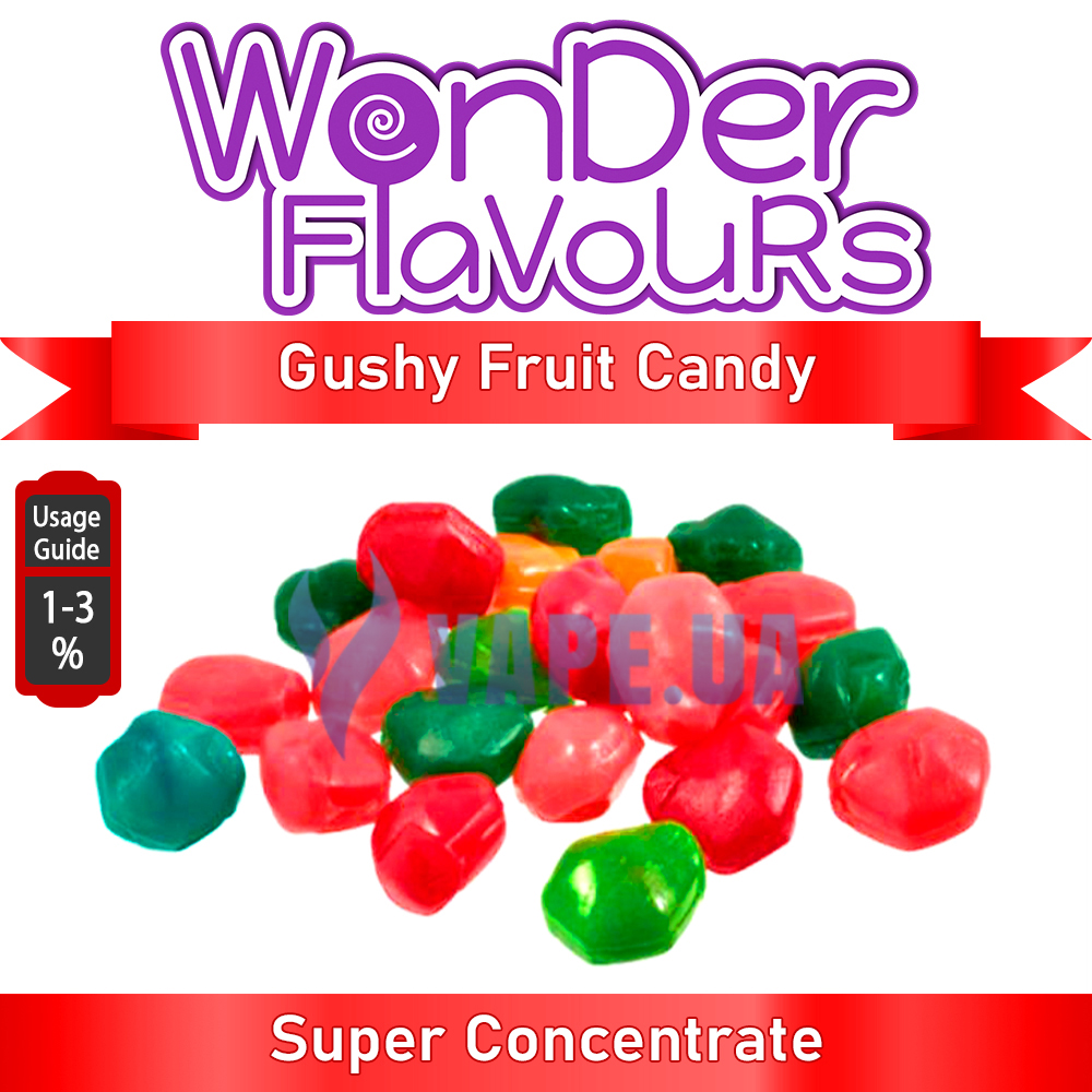 Ароматизатор Wonder Flavours (SC) - Gushy Fruit Candy (Фруктовая конфета), 10 мл.