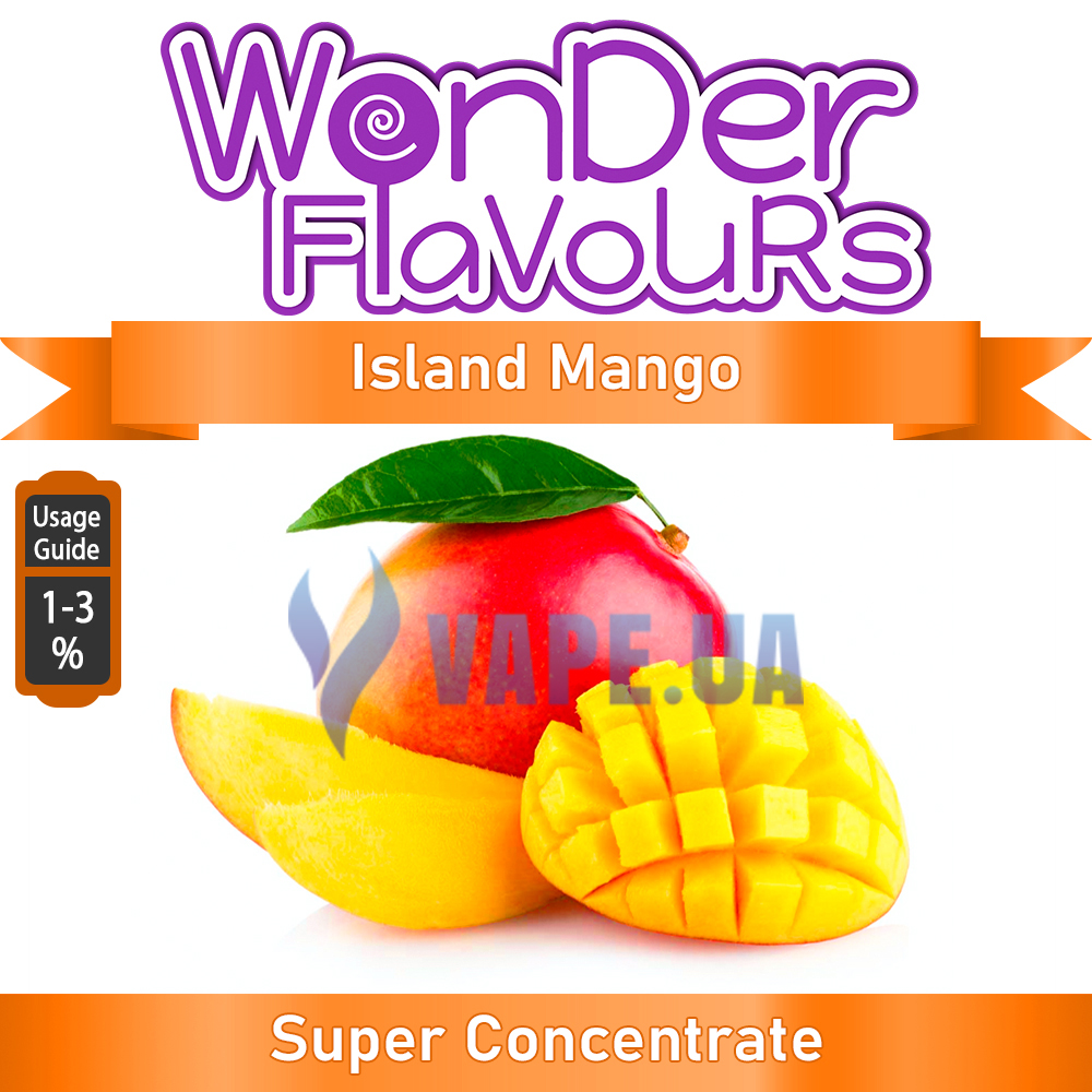 Ароматизатор Wonder Flavours (SC) - Island Mango (Островной манго), 5 мл.