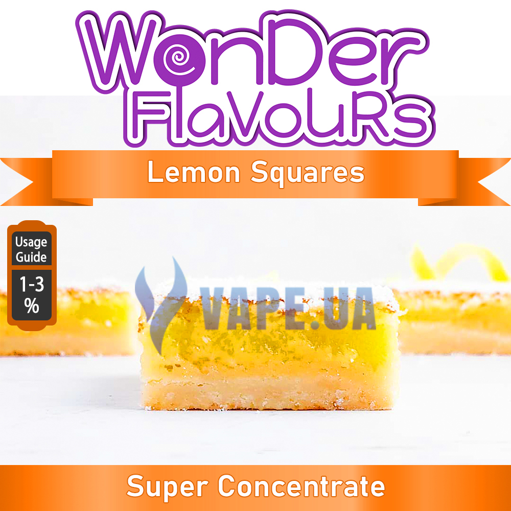 Ароматизатор Wonder Flavours (SC) - Lemon Squares (Лимонные квадраты), 5 мл.
