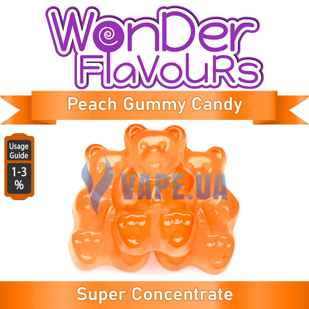Ароматизатор Wonder Flavours (SC) - Peach Gummy Candy (Желейные мишки), 5 мл.