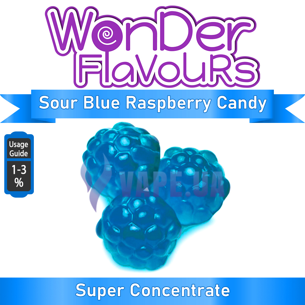 Ароматизатор Wonder Flavours (SC) - Sour Blue Raspberry Candy (Кисло-синяя малиновая конфета), 5 мл.