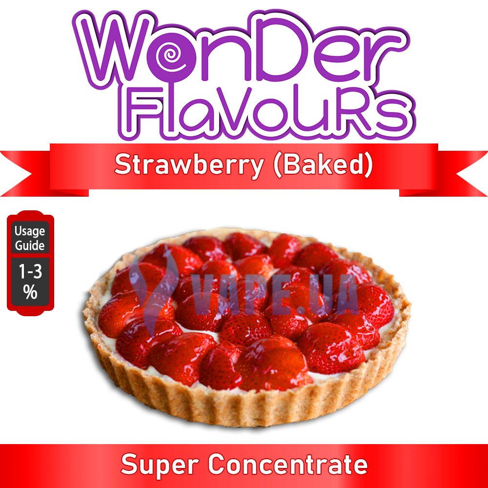 Ароматизатор Wonder Flavours (SC) - Strawberry (Baked) (Клубника (Запеченная)), 10 мл.