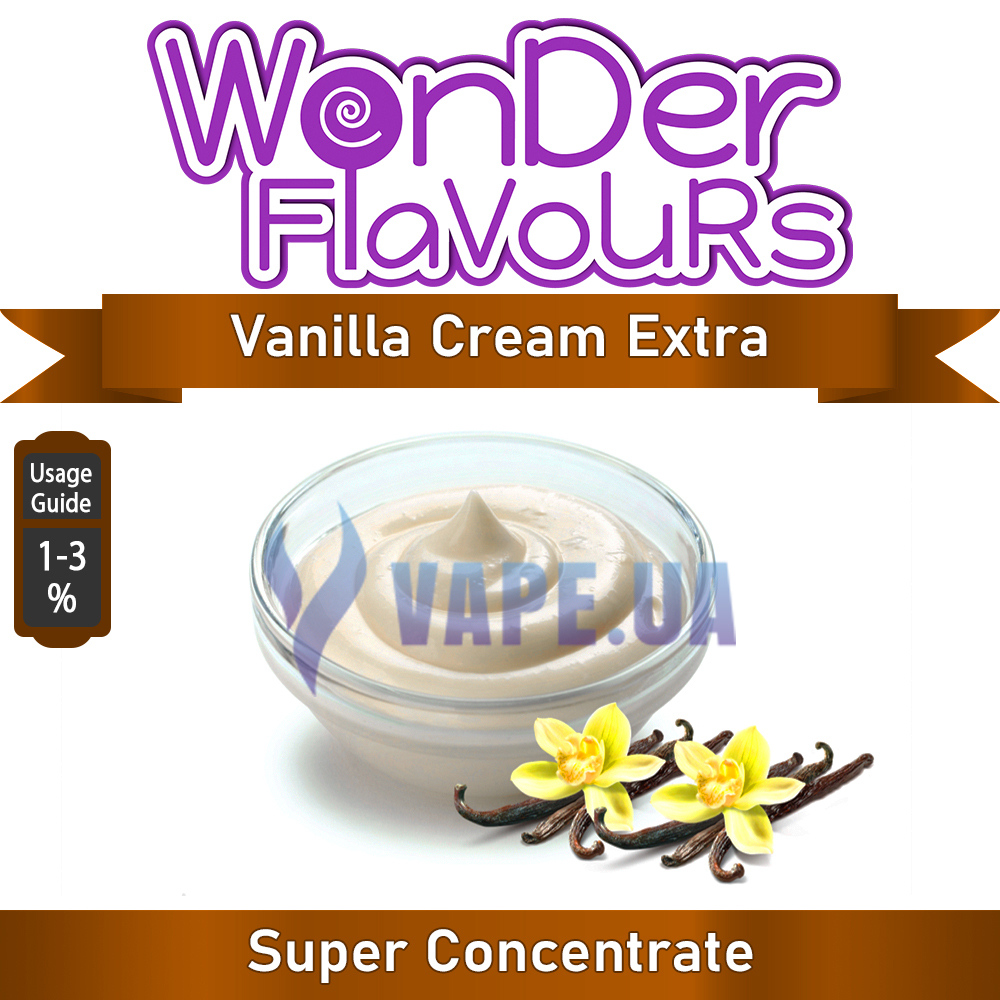 Ароматизатор Wonder Flavours (SC) - Vanilla Cream Extra (Ванильный крем), 10 мл.
