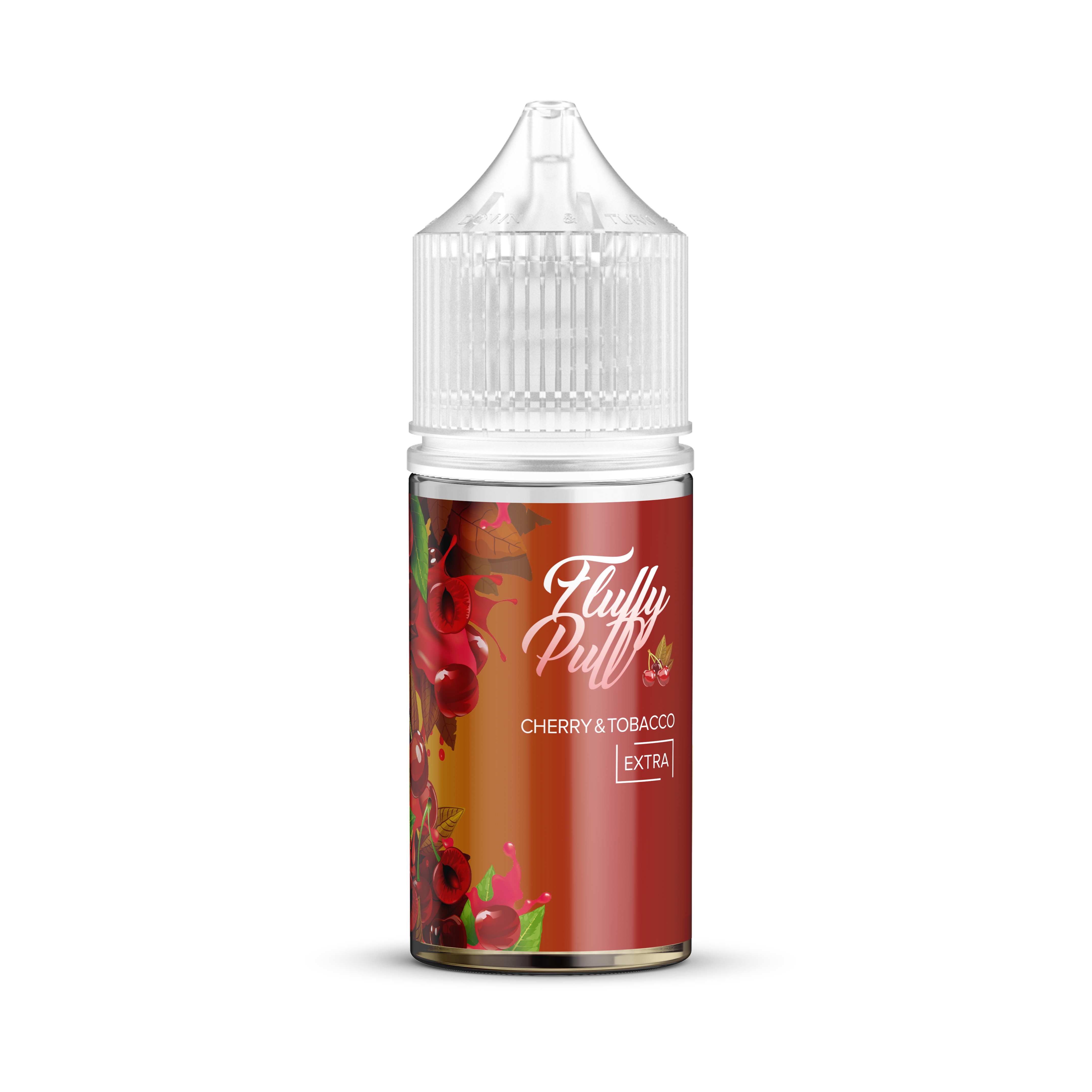 Премиксы Аромабустер Fluffy Puff SALT - Cherry & Tobacco (Пряный табак с вишней) 12 мл.
