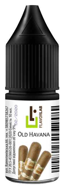Ароматизатор Flavorlab - Old Havana, 10 мл.