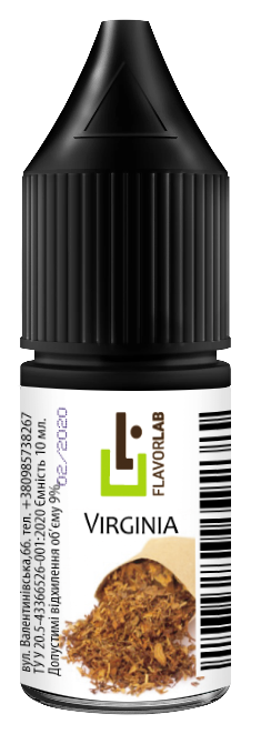 Ароматизатор Flavorlab - Virginia (Табак Вирджиния), 10 мл.