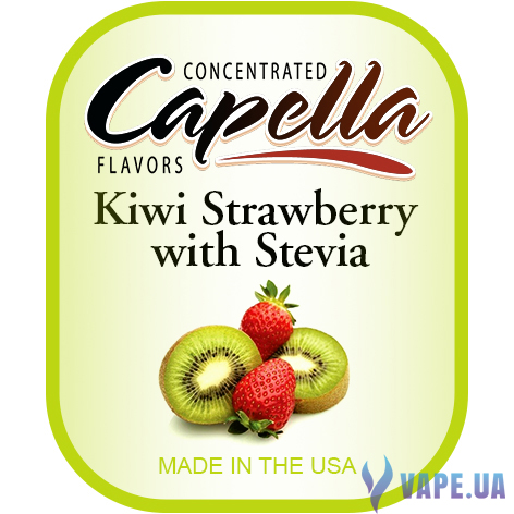 Ароматизатор Capella - Kiwi Strawberry with Stevia (Киви с Клубникой), 10 мл